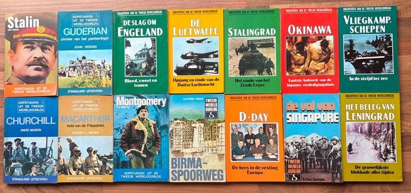 14 delen Bibliotheek van de Tweede Wereldoorlog, Boeken, Ophalen of Verzenden, Tweede Wereldoorlog, Gelezen, Algemeen