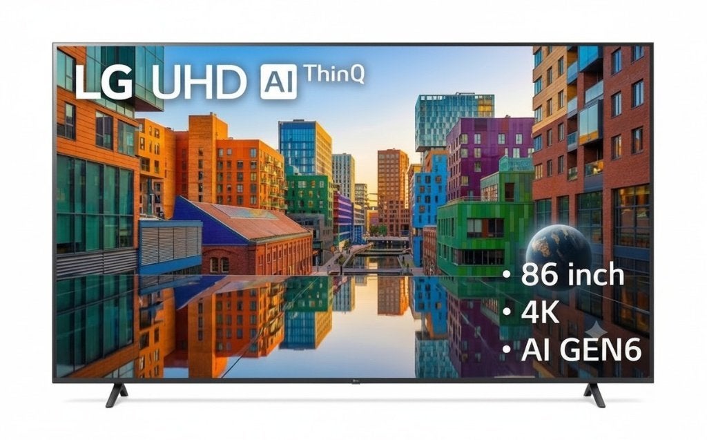 LG 86" 4K Smart TV (86UR75) — NIEUW in doos · α5 Gen6 AI, Ophalen, Nieuw, 100 cm of meer, 4k (UHD)