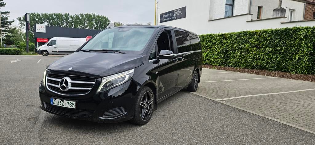 MERCEDES-BENZ V-KLASSE 220d AVANTGARDE, Auto's, Mercedes-Benz, Automaat, Zwart, Zwart, Leder