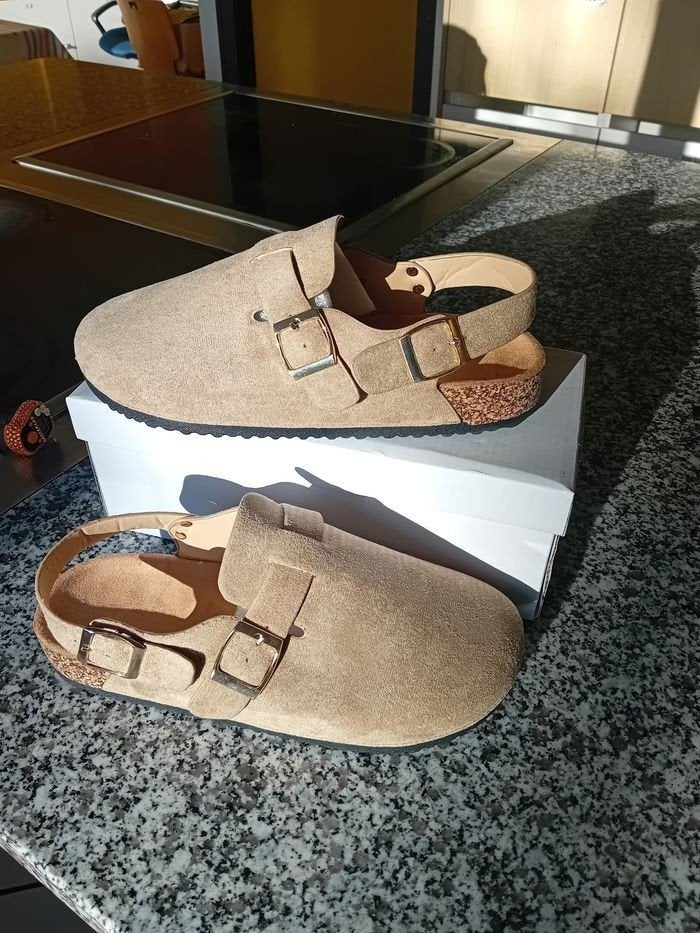Kaki muiltjes voor dames, Ophalen of Verzenden