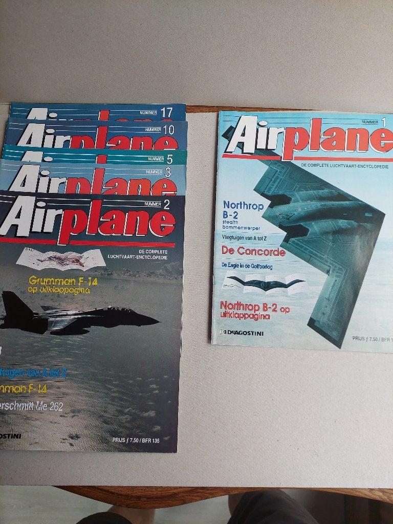 Air plane tijdschriften, Collections, Aviation, Utilisé, Livre ou Revue, Envoi