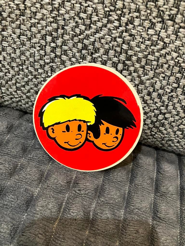 Vintage sticker Jommeke en filiberke jef nys, Verzamelen, Ophalen of Verzenden, Nieuw