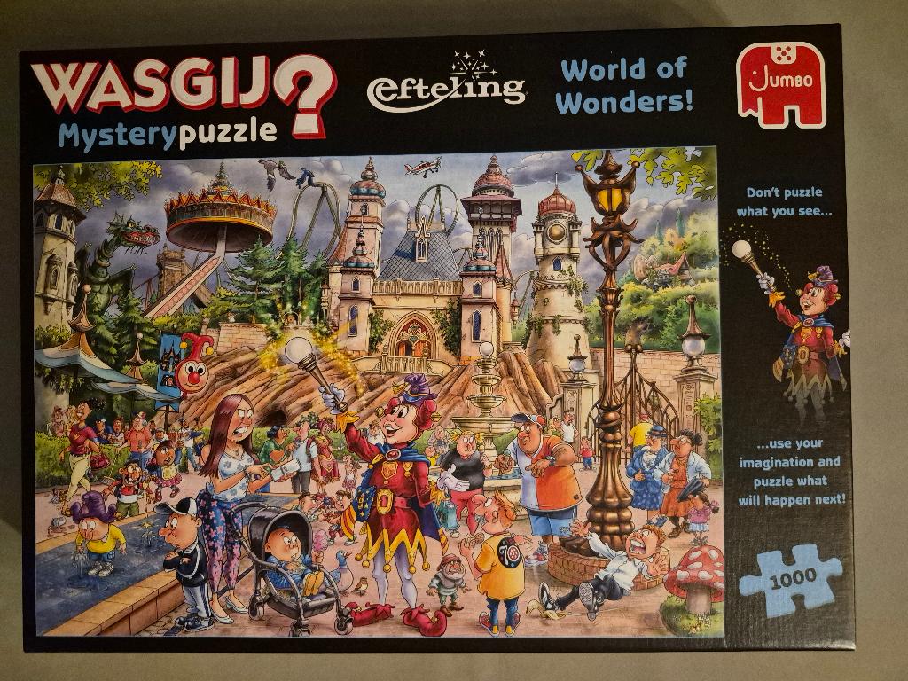 Puzzel 1000 stukjes Wasgij Efteling - Wereld van wonderen, Ophalen, Zo goed als nieuw, Legpuzzel