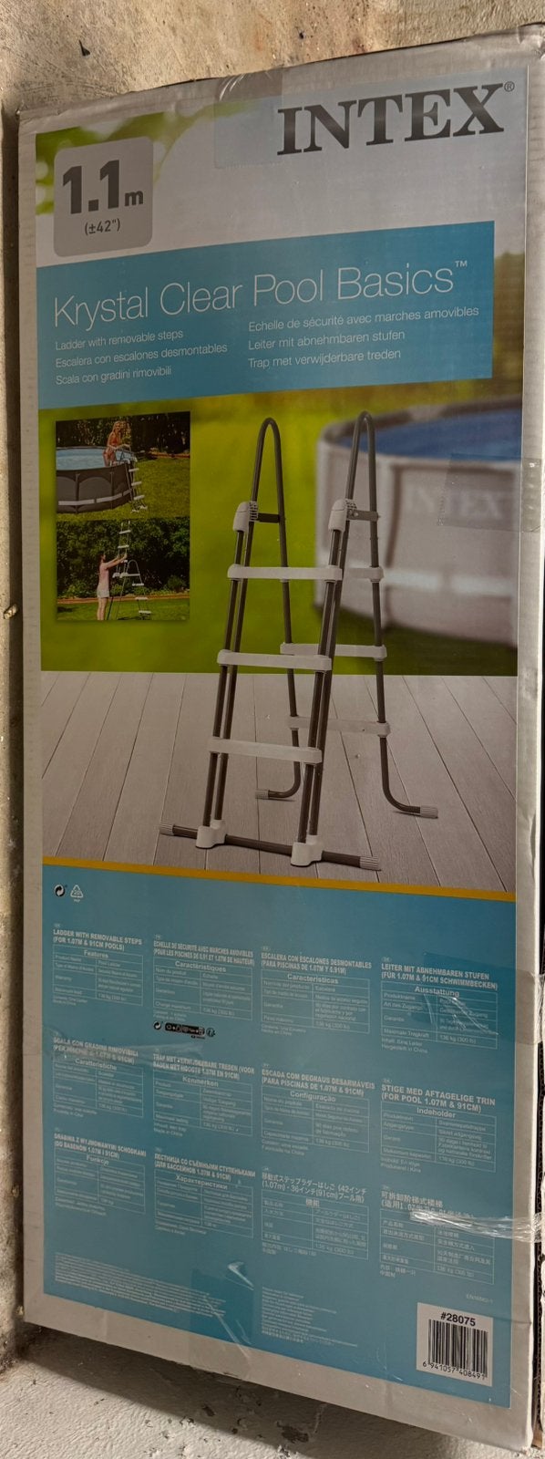 Intex ladder 107 cm, Tuin en Terras, Zwembaden, Zo goed als nieuw, Ophalen