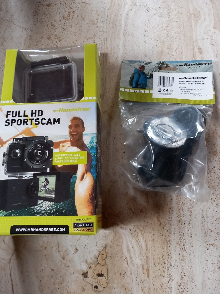 SC100 Sportcamera met accessoires, TV, Hi-fi & Vidéo, Caméras action, Enlèvement ou Envoi, Neuf, Autres marques