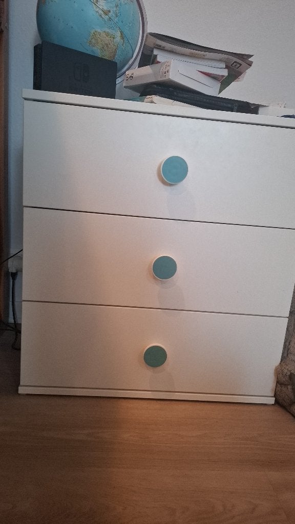Table de nuit enfant, 3 ou 4 tiroirs, 25 à 50 cm, Moins de 100 cm, Enlèvement