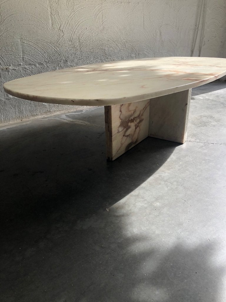 Leuke vintage retro Italiaanse marmeren salontafel, Huis en Inrichting, Ophalen, Gebruikt