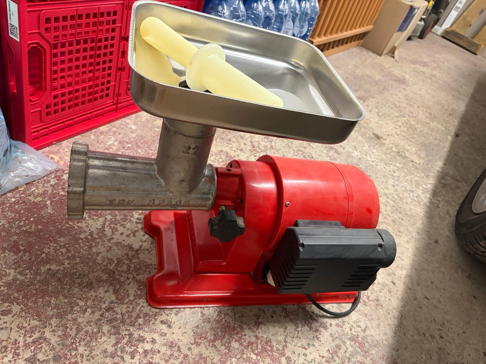 Hachoir à viande professionnel Tre Spade n22 - Lot complet, Enlèvement, Utilisé, Boulangerie et Boucherie