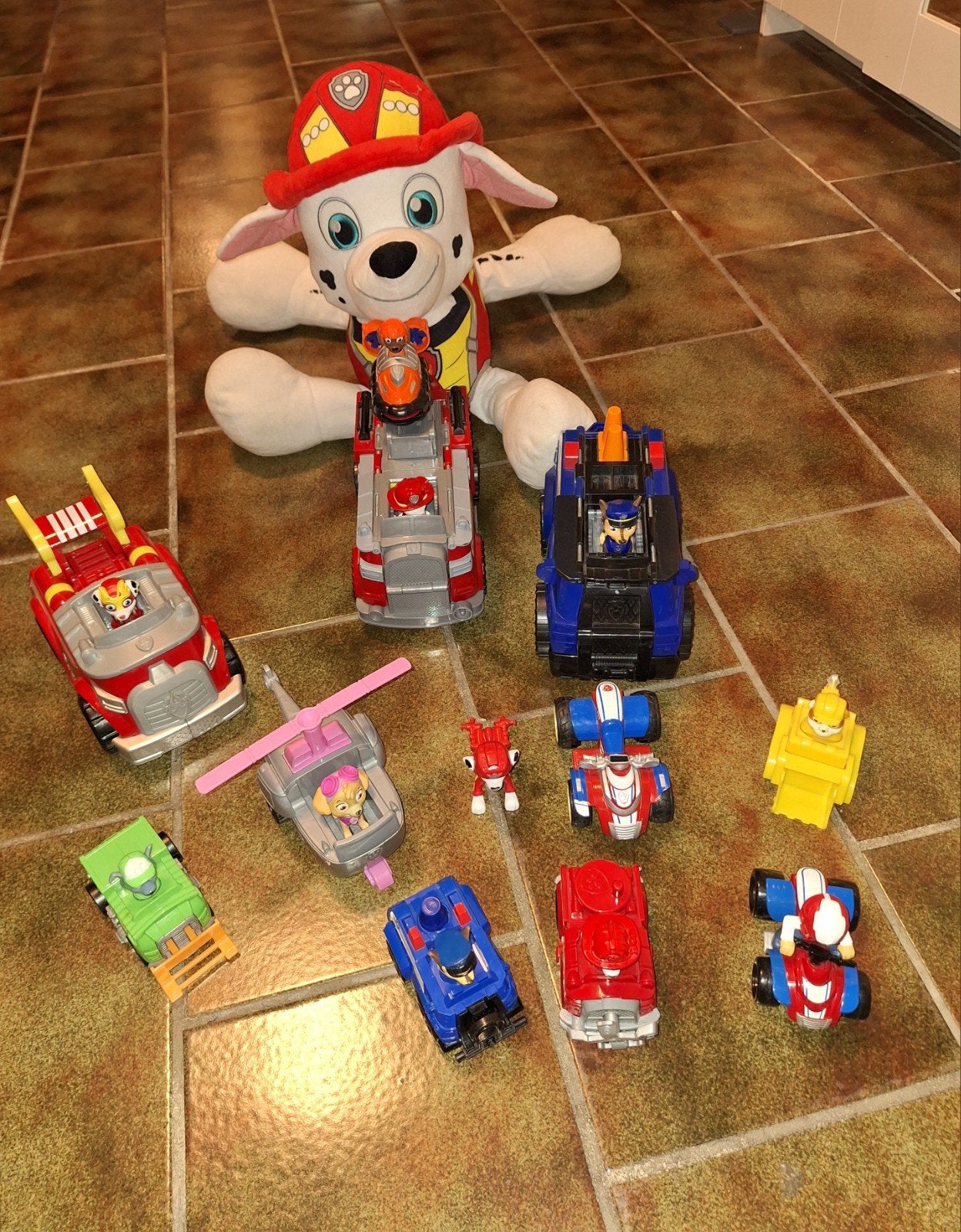 Paw Patrol autoset + Marshall XL Knuffel Bieden mogelijk, Enlèvement, Utilisé