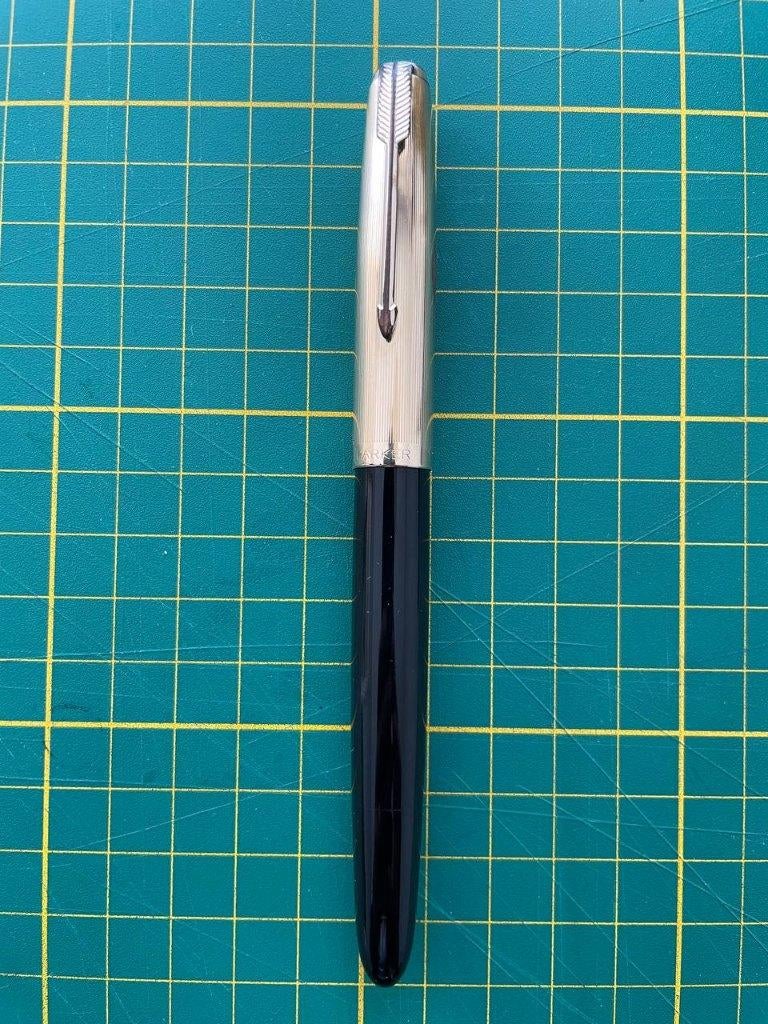 Parker 51 Vacumatic Black Fountain Pen, Verzamelen, Pennenverzamelingen, Ophalen of Verzenden, Parker