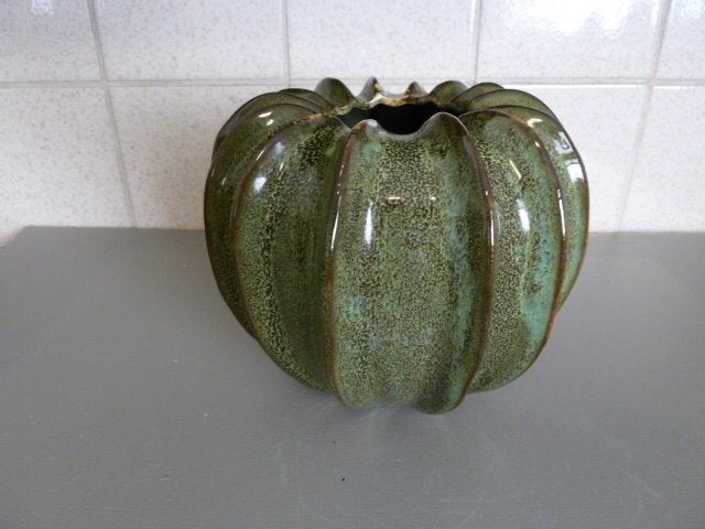 Keramiek vaas /cache pot "Des Pots" 17cm (zeeanemoon), Antiek en Kunst, Ophalen of Verzenden