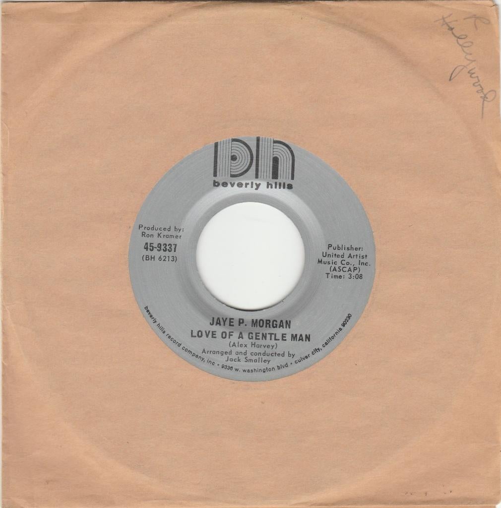 45T: Jaye P. Morgan: Love of a gentle man   Soul, Ophalen of Verzenden, 7 inch, R&B en Soul, Single