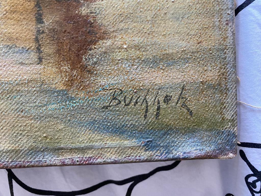 Marine, vissersboten op het meer, Antiek en Kunst, Ophalen