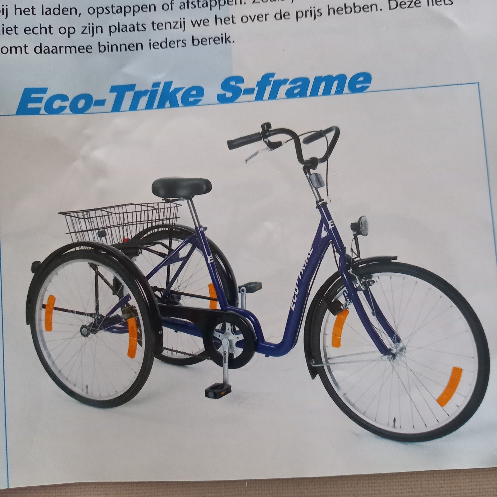 Fiets driewieler, Ophalen, Zo goed als nieuw