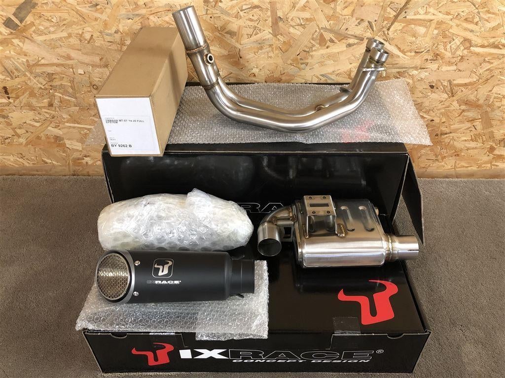 IXRACE MK1 Black uitlaatsysteem Yamaha MT-07 MT07 2014-2020, Verzenden, Nieuw