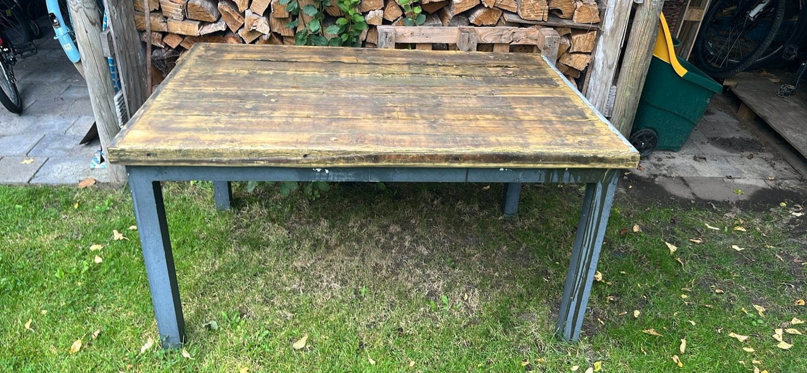 Tuintafel (gratis), Enlèvement, Utilisé, Rectangulaire