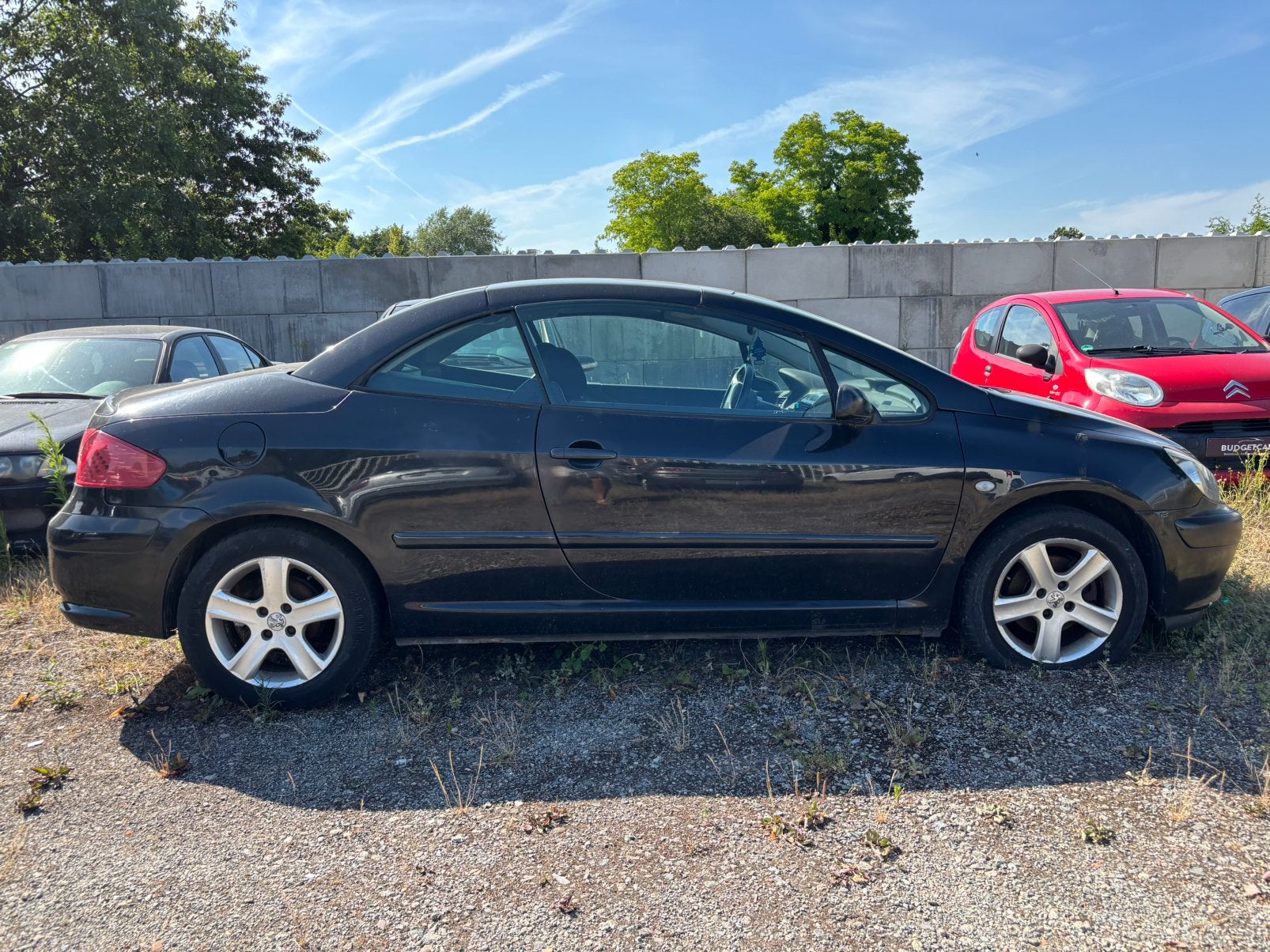 Peugeot 307cc 1.6iBenzine/Digital-Airco/Lez/Gekeurd* 1.499€, Auto's, Stof, Zwart, Cabriolet, Zwart