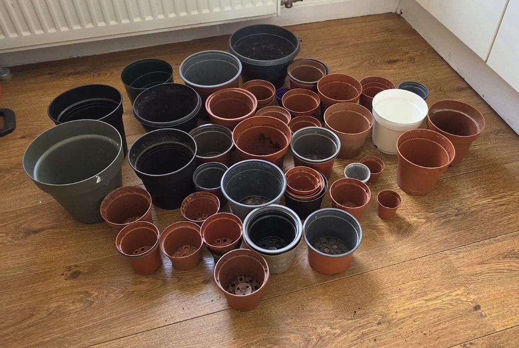 Pots – Plastic plant pots, various sizes (lot), Tuin en Terras, Ophalen