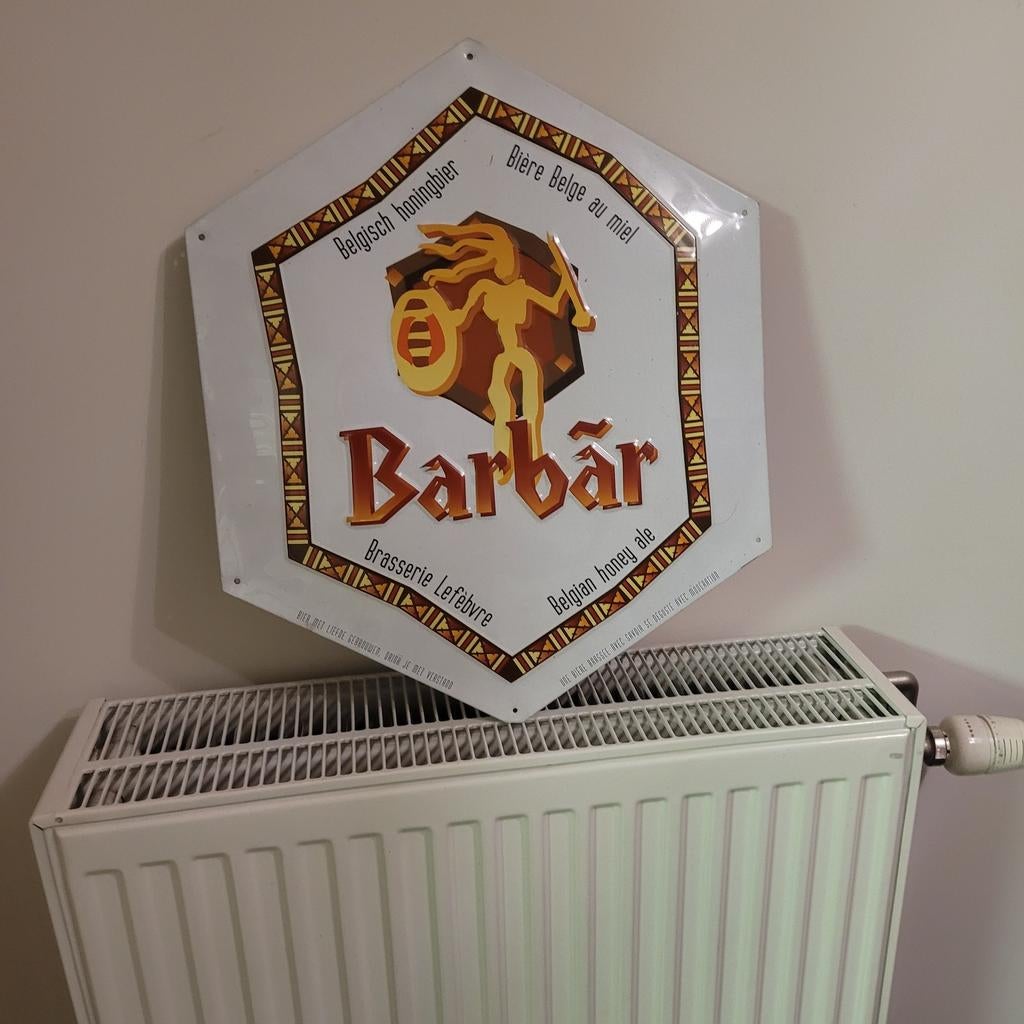 Barbar metalen plaat, Verzamelen, Ophalen of Verzenden