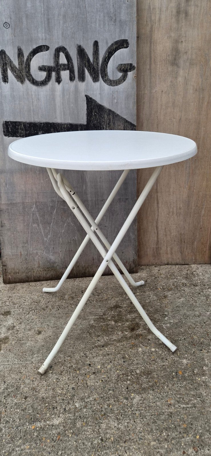 Ronde inklapbare statafel wit 107 cm, Hobby en Vrije tijd, Ophalen, ., ., .