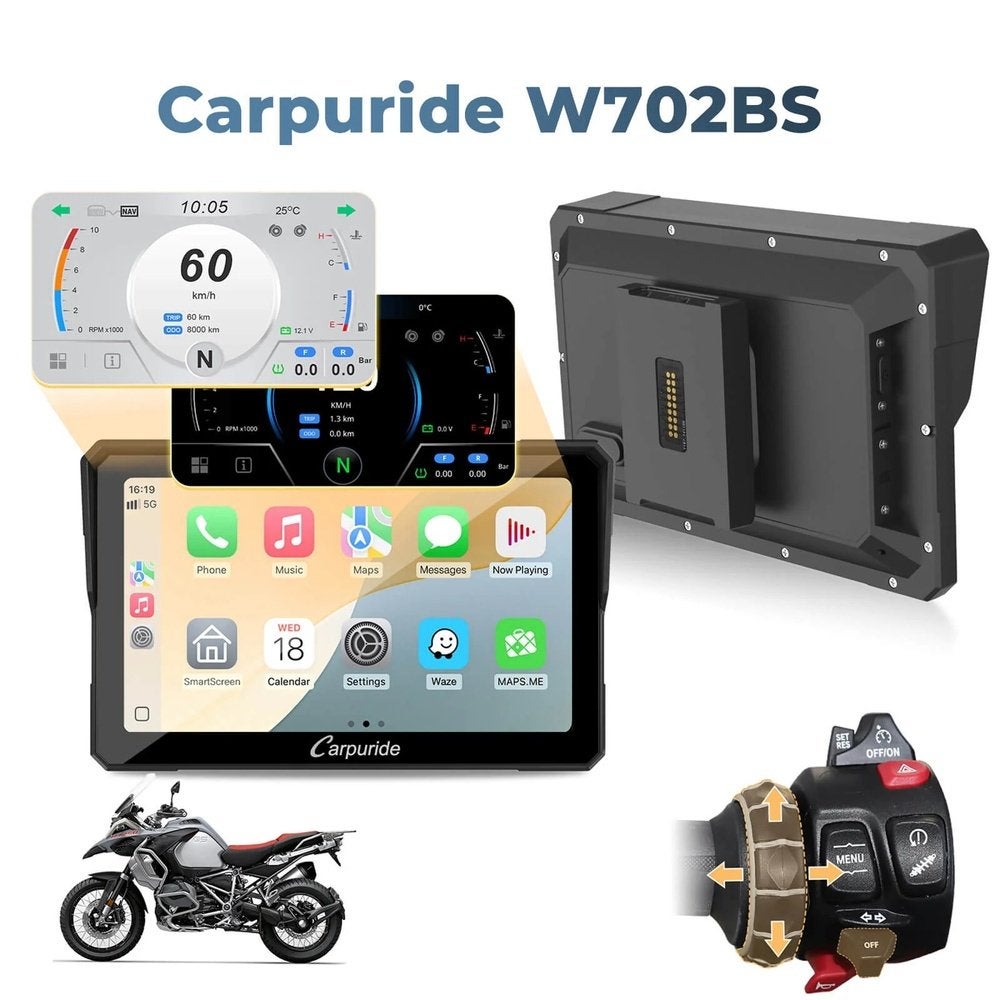 Carpuride W702BS - BMW Motorcycle, Motos, Enlèvement, Comme neuf
