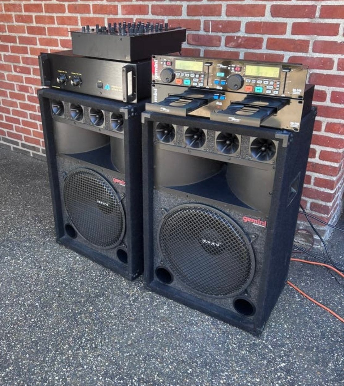 Grote muziek boxen, Ophalen, Zo goed als nieuw, Mixer