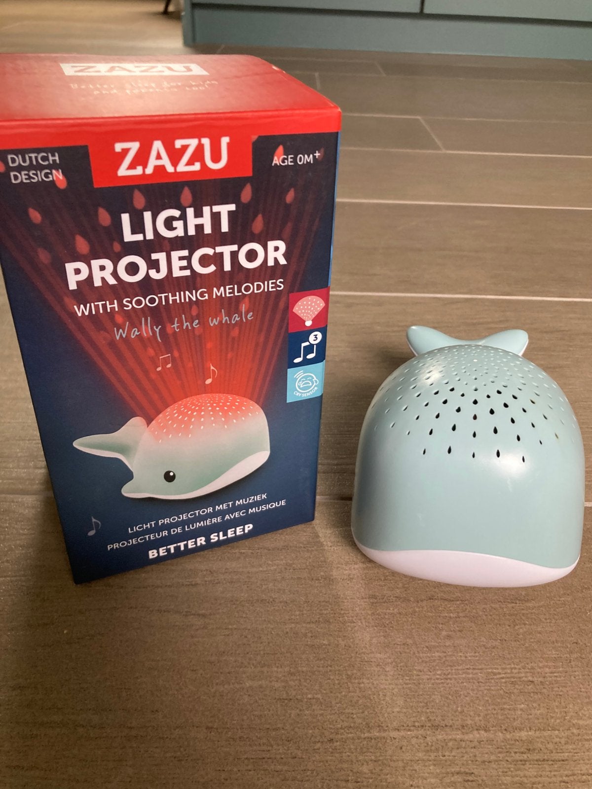 Zazu walvis white noise en lichtprojector, Ophalen, Zo goed als nieuw