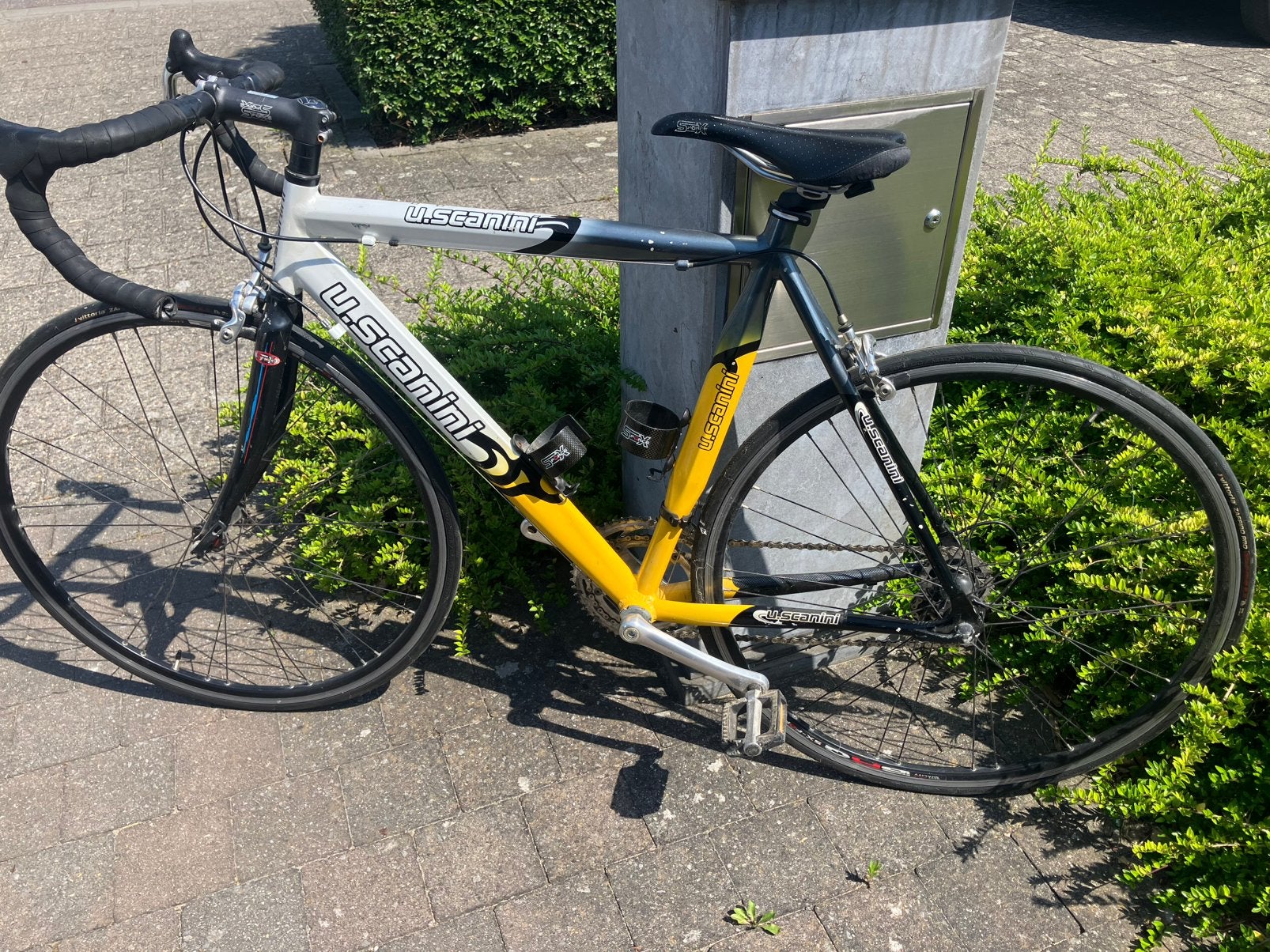Koersfiets, Gebruikt, 10 tot 15 versnellingen, Schijfrem, Ophalen
