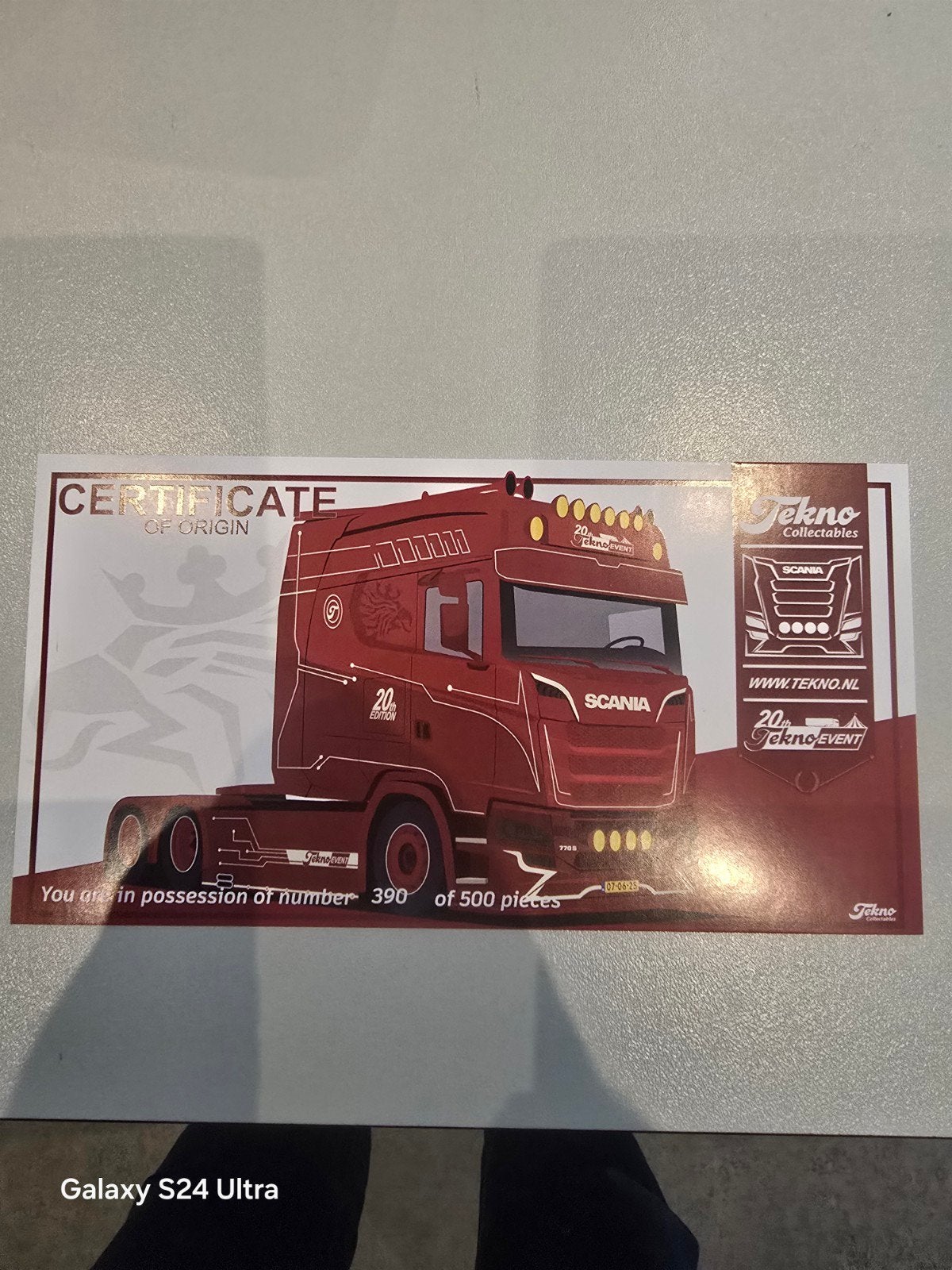scania longline tekno event, Hobby en Vrije tijd, Modelauto's | 1:50, Ophalen of Verzenden, Nieuw, Bus of Vrachtwagen, Tekno