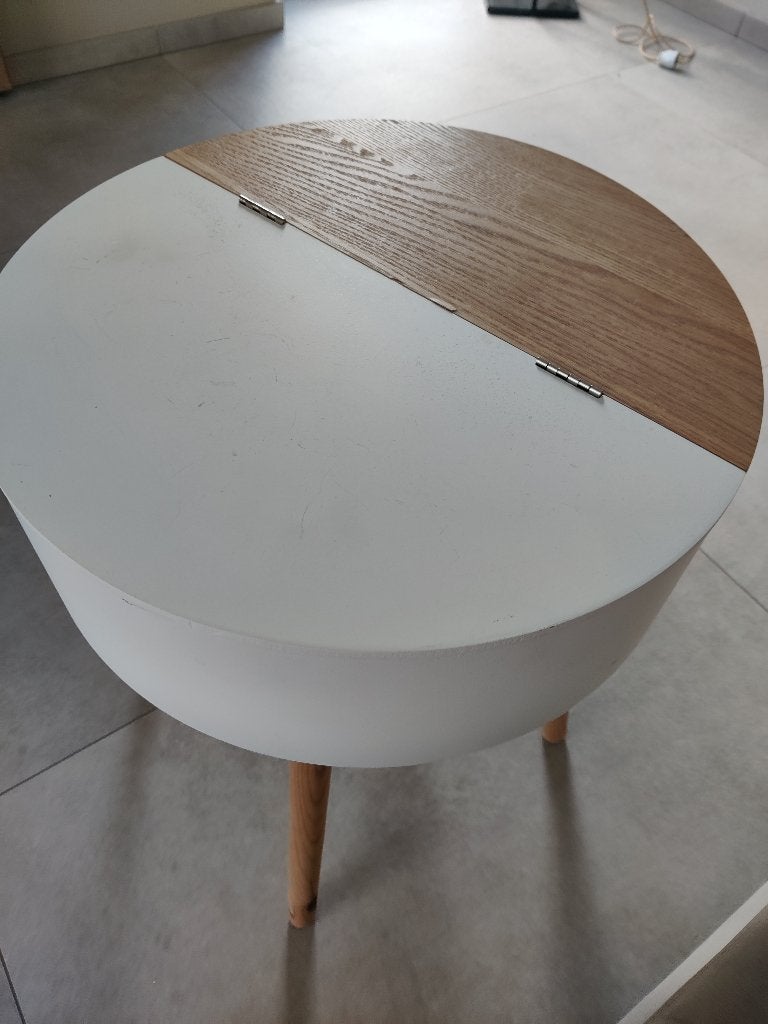 Table d'entrée, Maison & Meubles, Rond, Comme neuf, Enlèvement, Moins de 50 cm