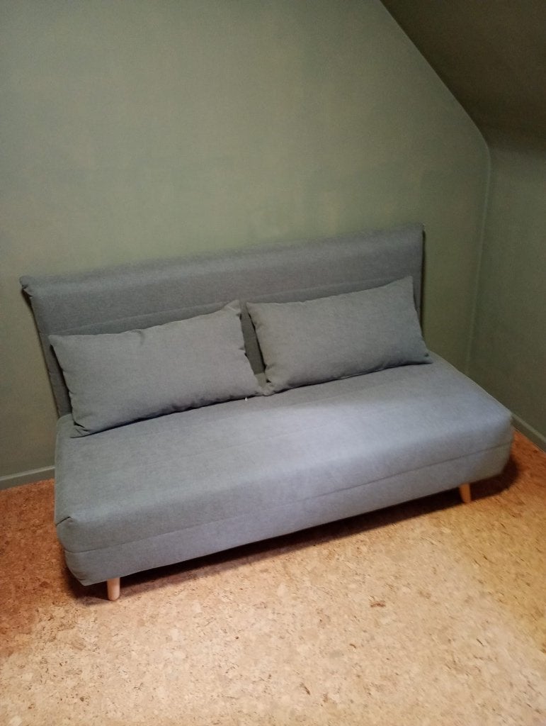 slaapbank zetelbed, Huis en Inrichting, Slaapkamer | Slaapbanken, Ophalen, Tweepersoons, Zo goed als nieuw, 140 cm