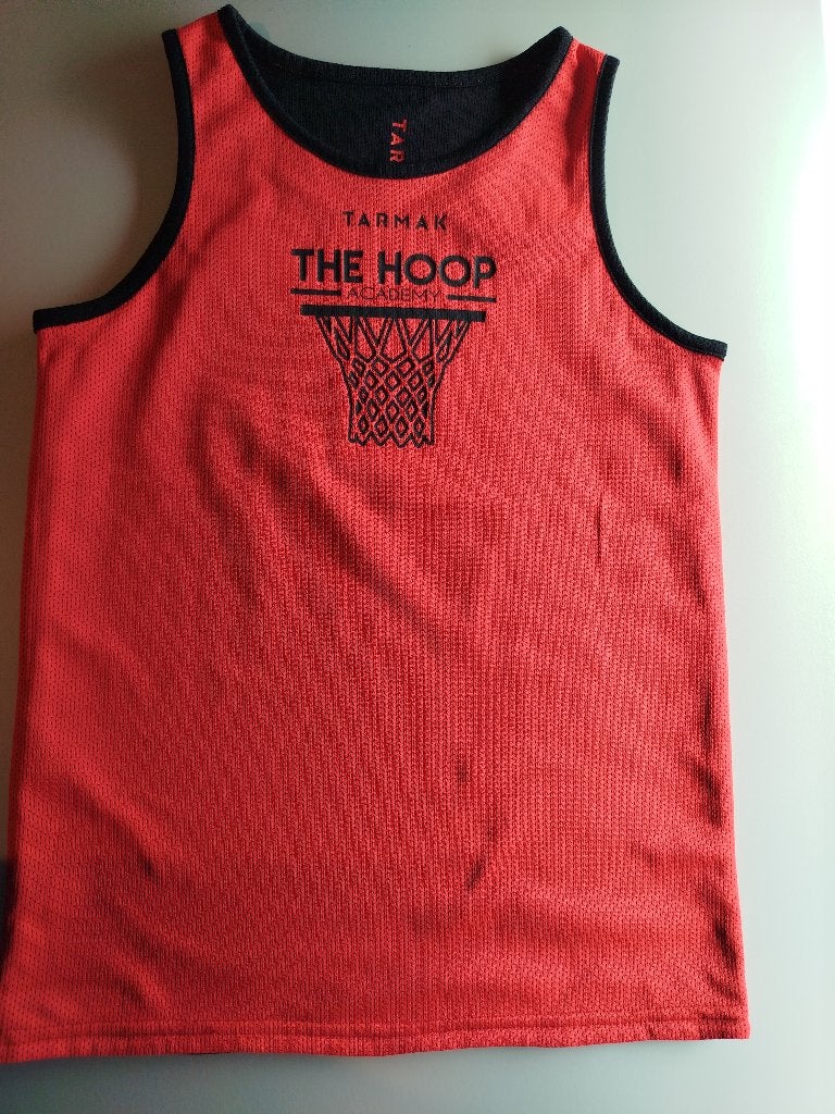 Basketbal reversible shirt rood zwart, Sports & Fitness, Basket, Enlèvement ou Envoi, Utilisé, Vêtements
