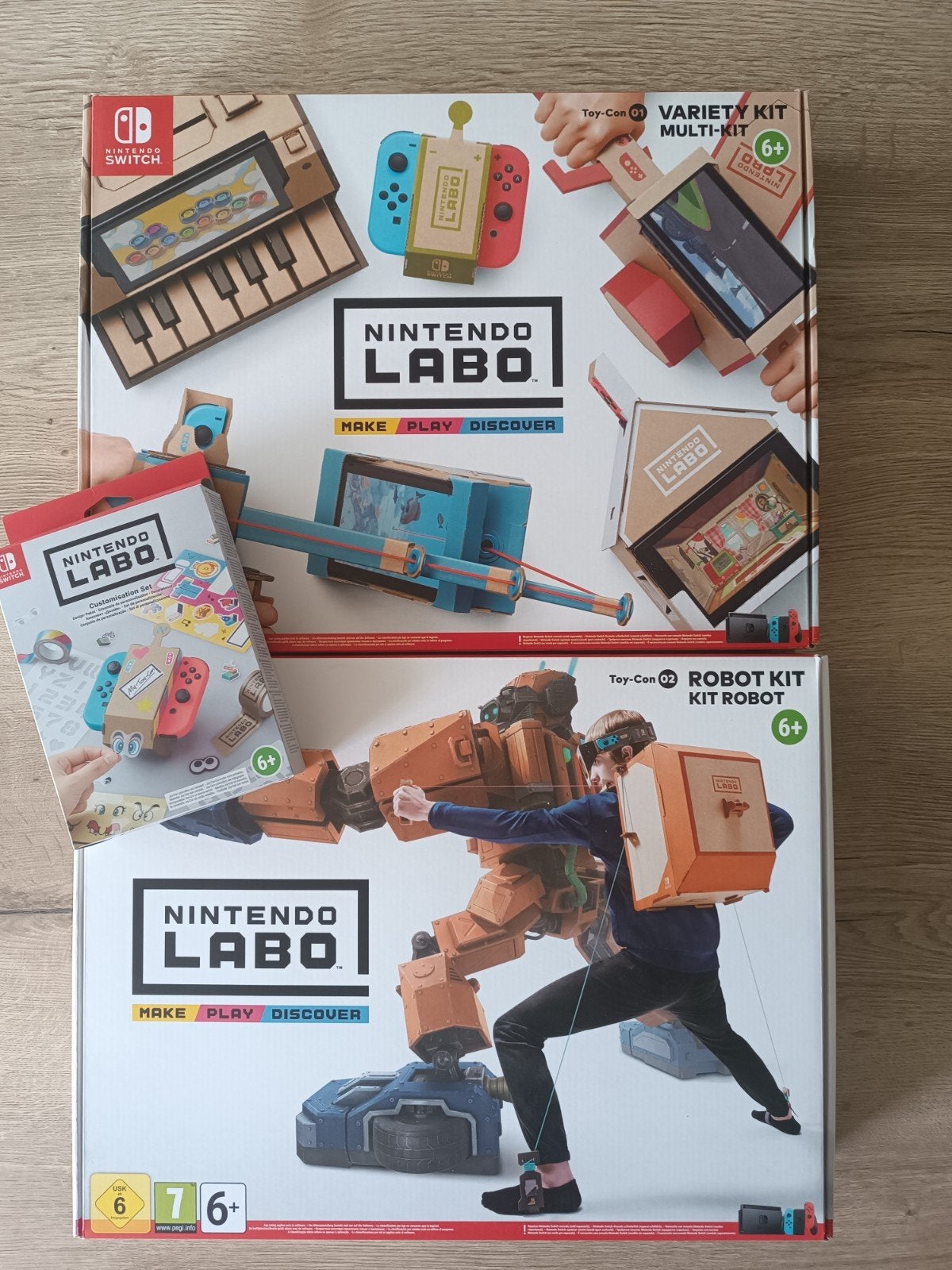Nintendo Labo Toy-Con 1&2 + Customization set, Consoles de jeu & Jeux vidéo, Jeux | Nintendo Switch, Enlèvement
