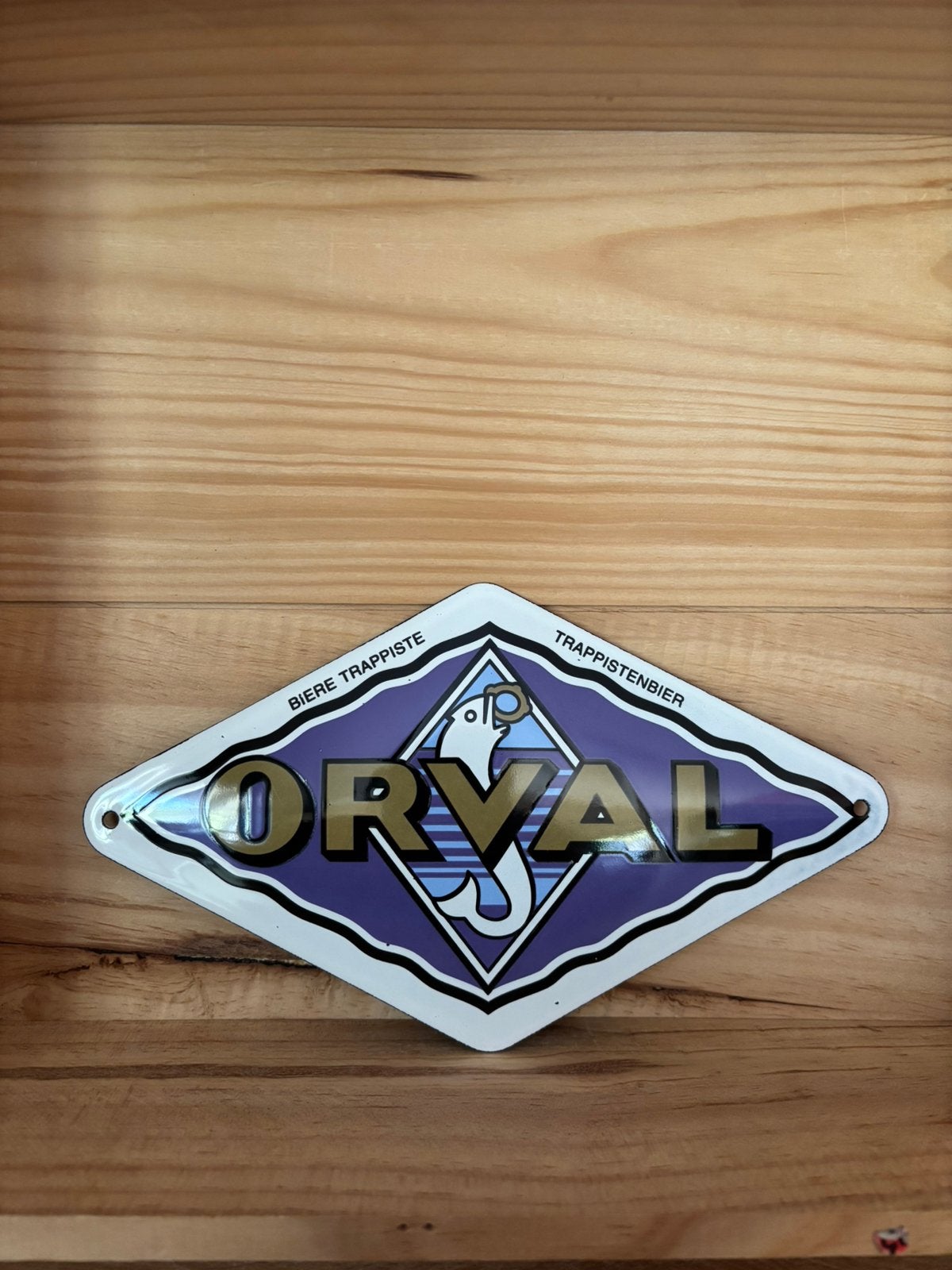 Plaque émaillée orval, Enlèvement ou Envoi, Comme neuf