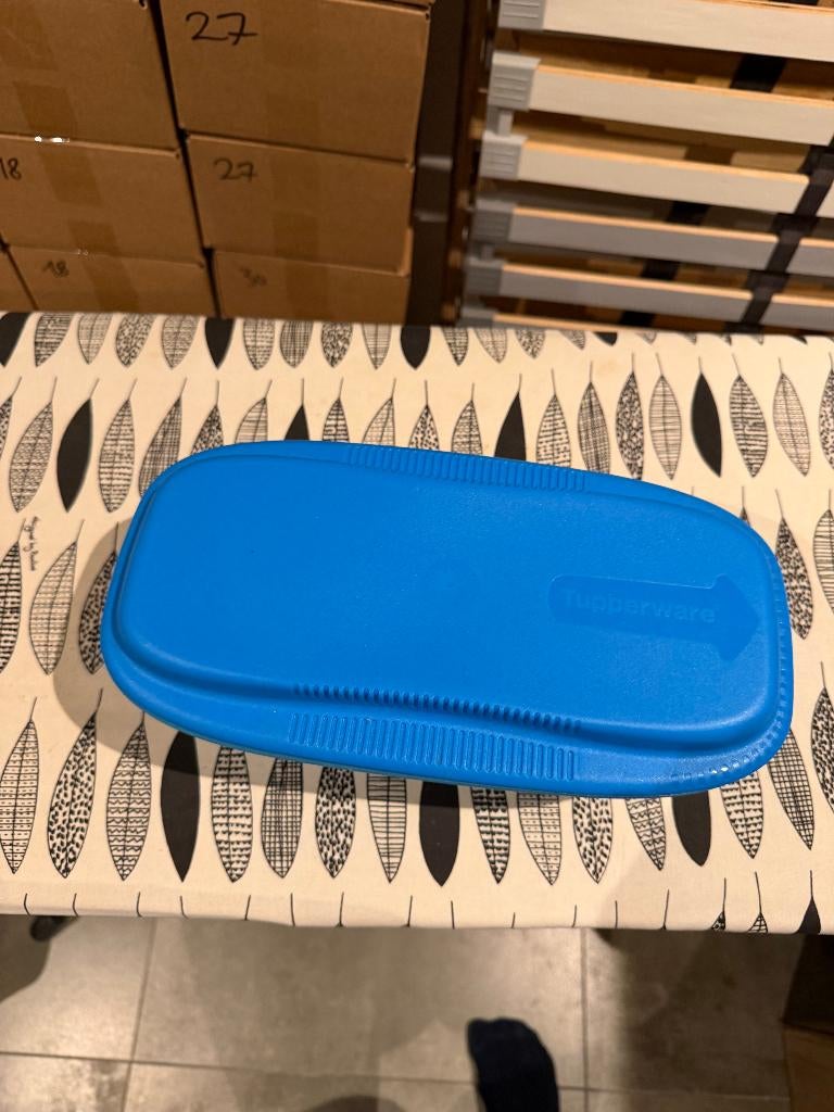 tupperware spaghetti maker, Huis en Inrichting, Ophalen of Verzenden, Gebruikt, Blauw, Overige typen
