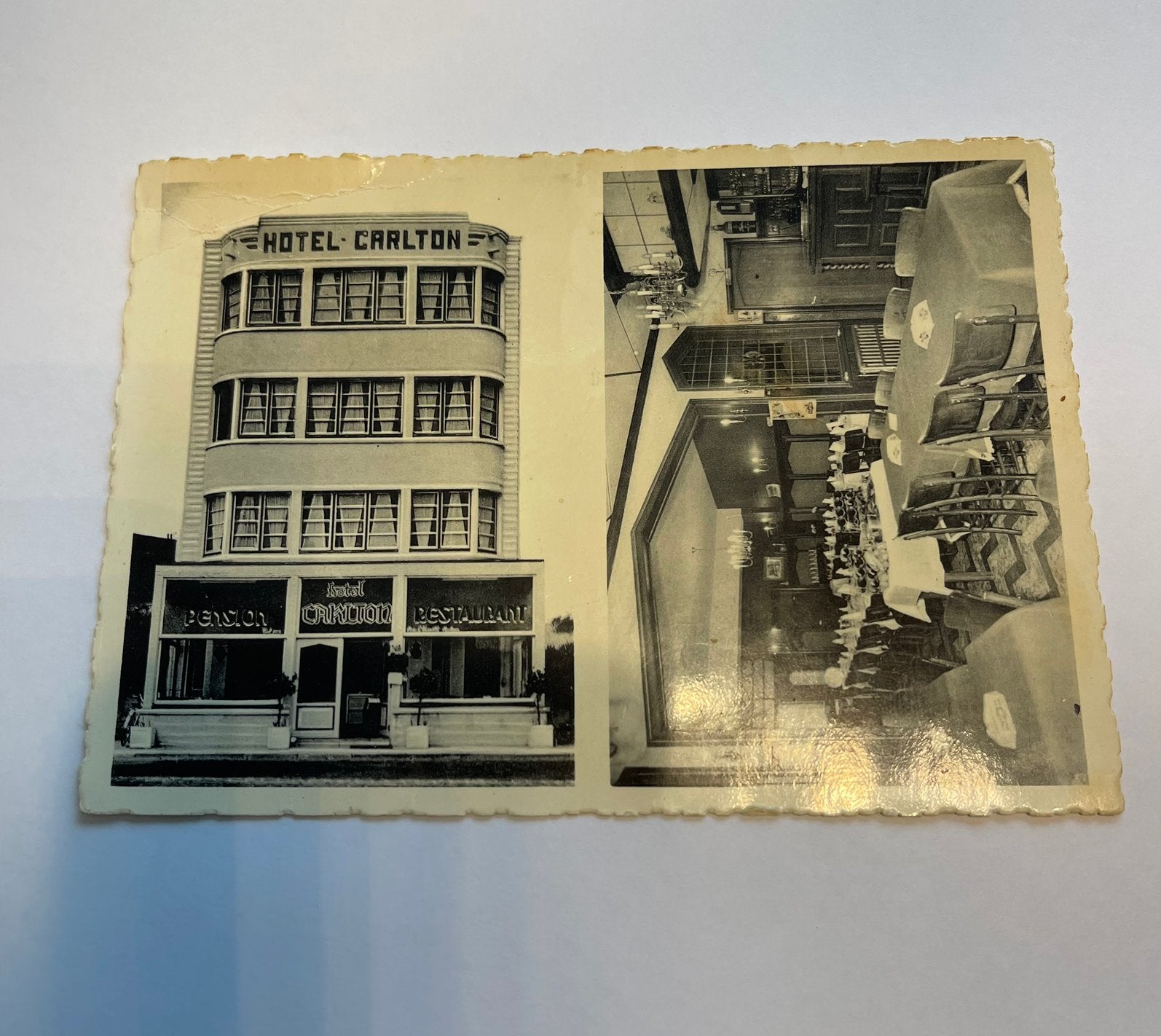 vintage ansichtkaart – Hotel Carlton (Koksijde-Bad, Collections, Enlèvement ou Envoi