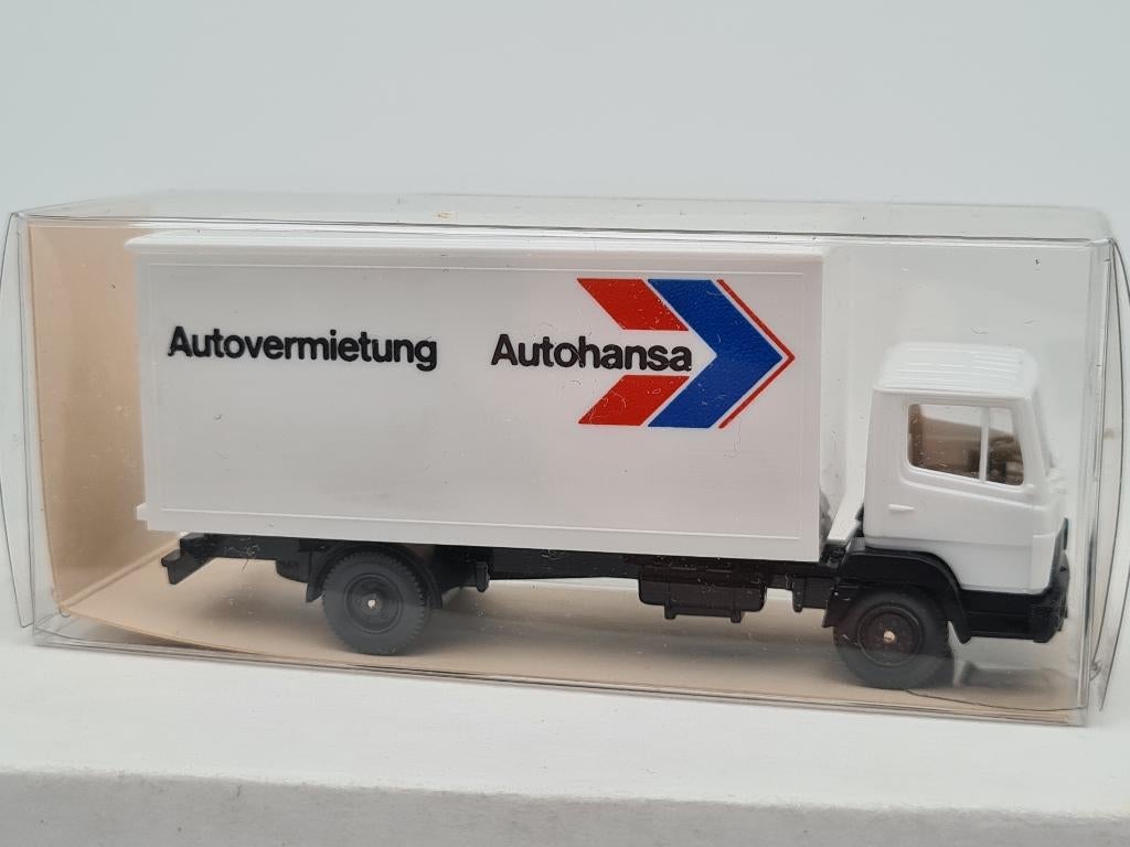 Location de Mercedes Benz 814 Autohansa - Wiking 1/87, Envoi, Comme neuf, Bus ou Camion, Wiking