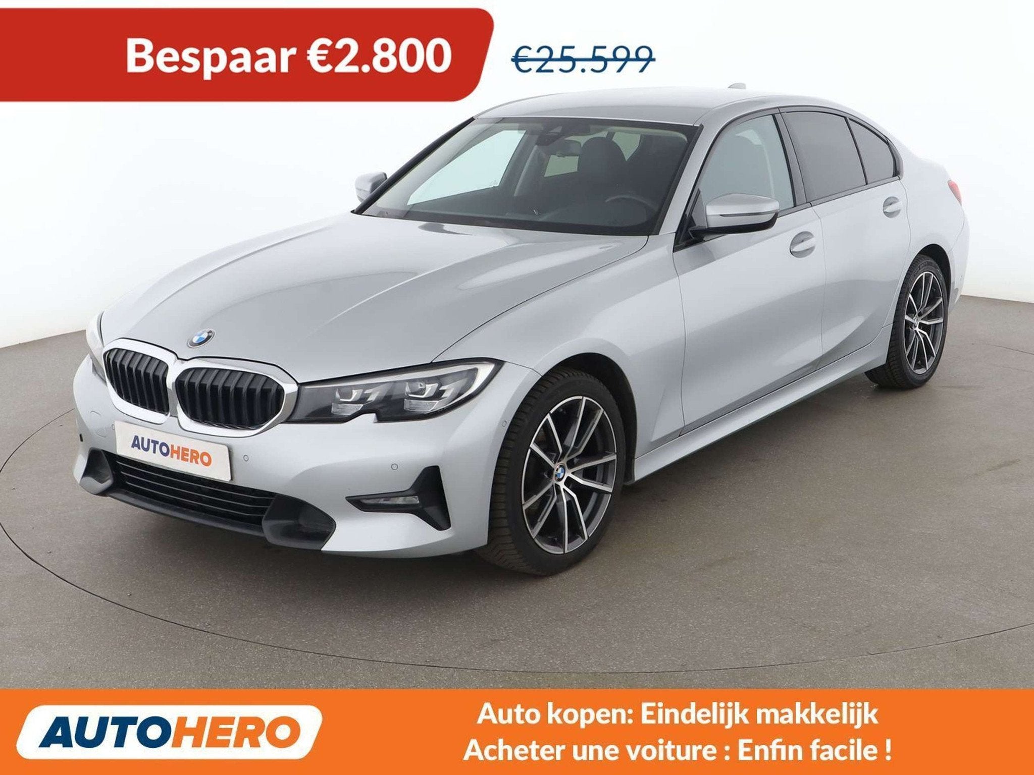BMW 3 Serie 318 318d Mild-Hybrid Sport Line (bj 2021), Auto's, Automaat, 4 deurs, Achterwielaandrijving, Leder