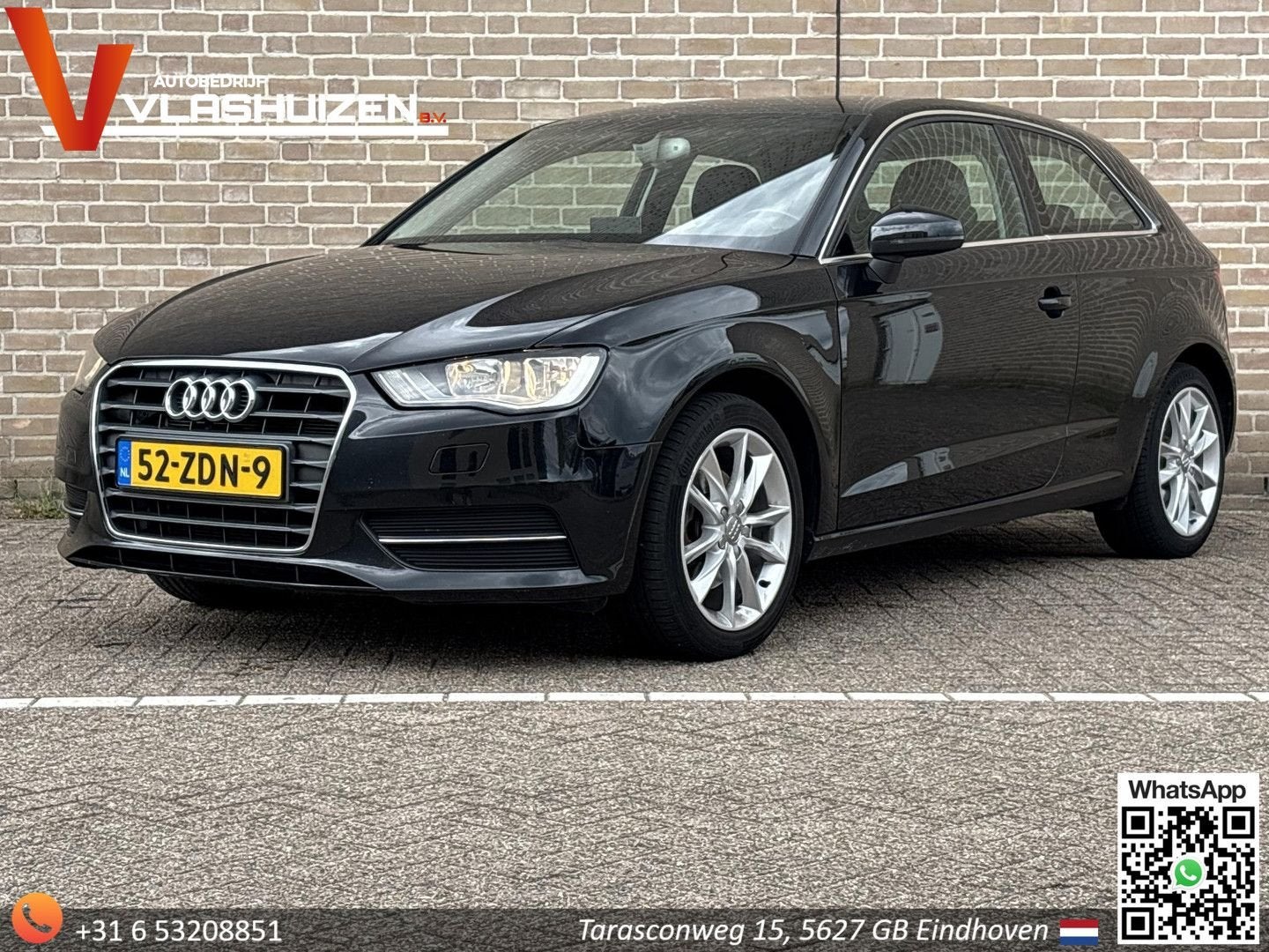 Audi A3 2.0 TDI Ambiente Pro Line | Airco | Navi | Cruise, Autos, Entreprise, Boîte manuelle, Noir, A3