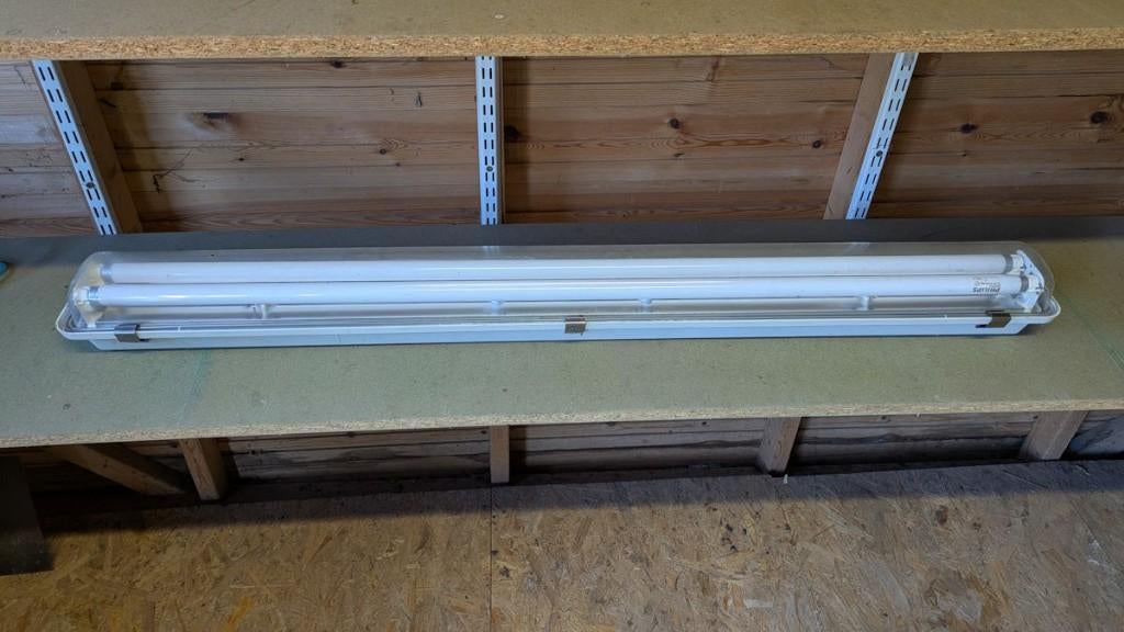 Dubbele TL lamp armatuur - 120 cm, Ophalen