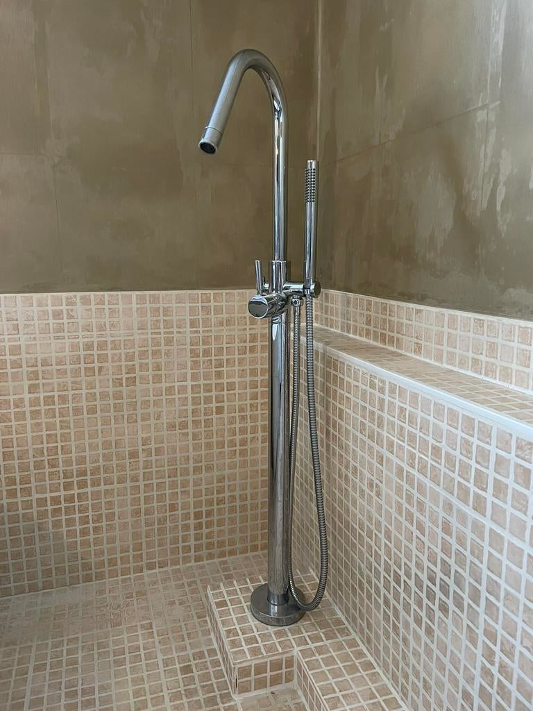 Badkraan, Doe-het-zelf en Bouw, Ophalen, Zo goed als nieuw, Chroom, Bad