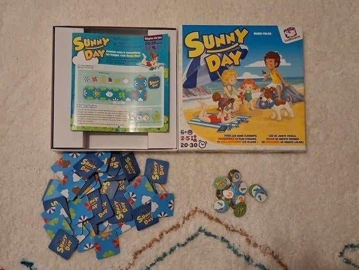 Jeu de société Sunny Day - 6 ans et plus, Trois ou quatre joueurs, Enlèvement ou Envoi, Comme neuf, Ludicorn