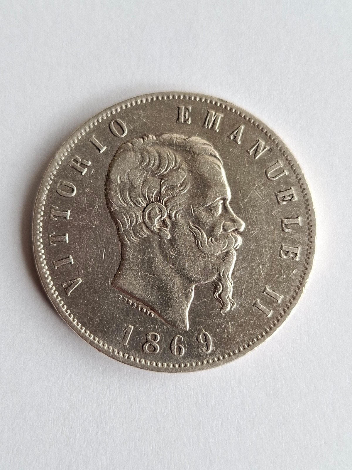Zilveren Italiaanse 5 lire munt, Ophalen of Verzenden, Italië, Losse munt, Zilver
