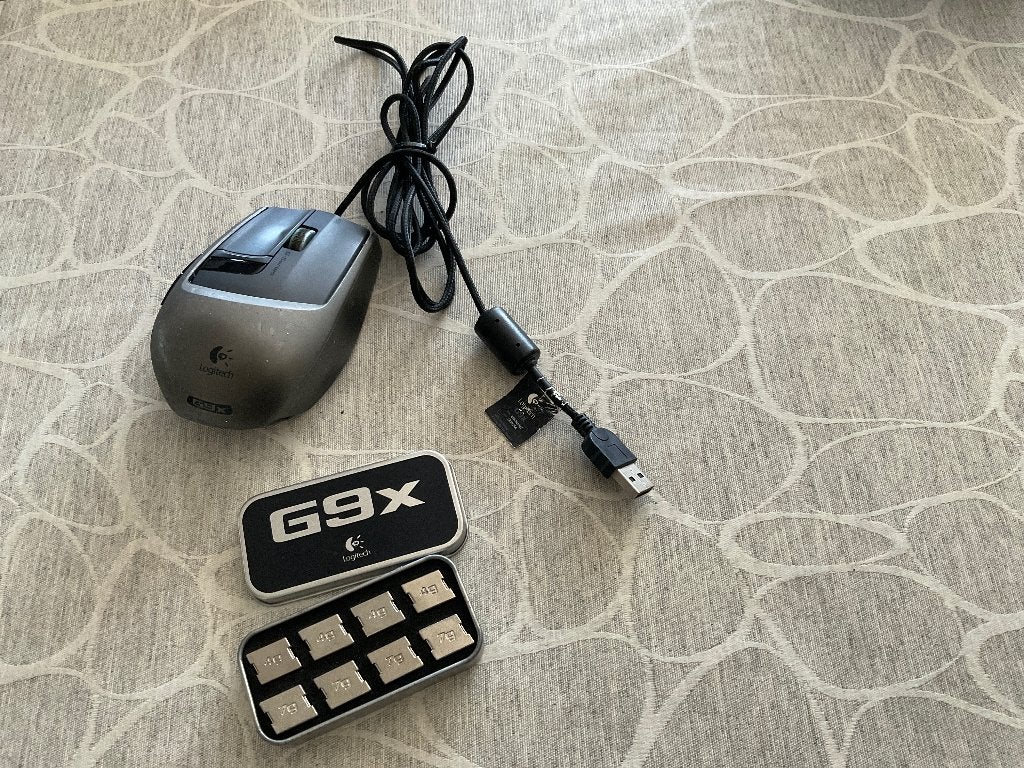 Logitech computermuis G9x, Computers en Software, Rechtshandig, Muis, Gebruikt, Logitech G
