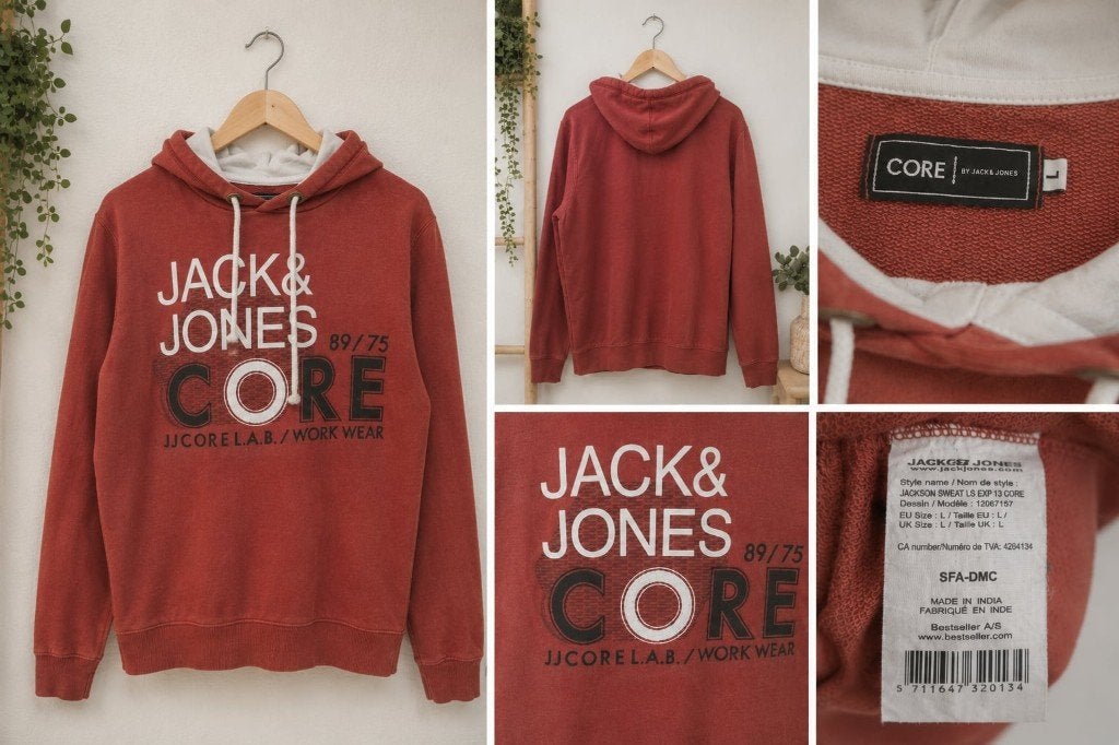 sweat a capuche Jack and Jones Core L, Autres couleurs, Jack&Jones, Taille 52/54 (L), Porté