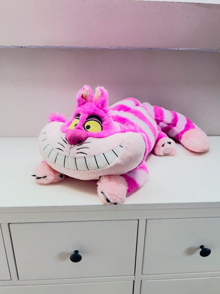 Peluche Cheshire Disney Store Alice au pays des merveilles, Enlèvement ou Envoi, Autres personnages, Utilisé, Peluche