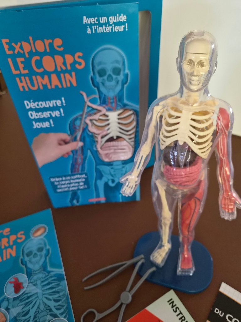 Jeu éducatif / Coffret "Explore le corps humain" – Complet, 1 ou 2 joueurs, Enlèvement, Comme neuf, Casterman