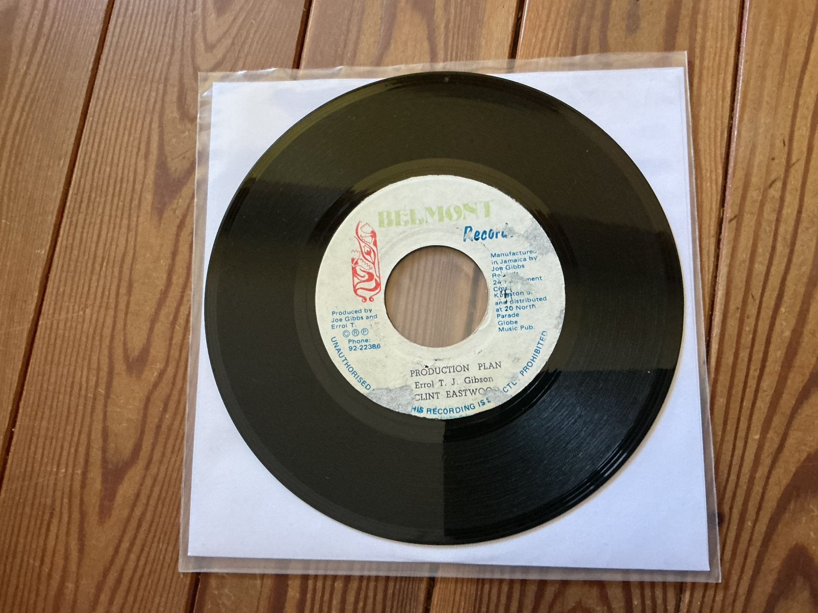 7” Errol T & J Gibson - production plant, Ophalen of Verzenden, Gebruikt
