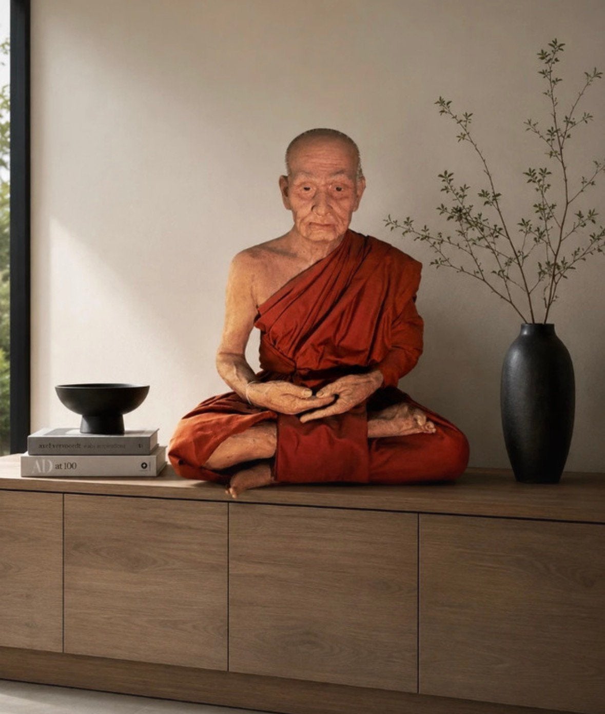 Exclusief Xxl Thais Monnikenbeeld (met Echtheidscertificaat), Ophalen