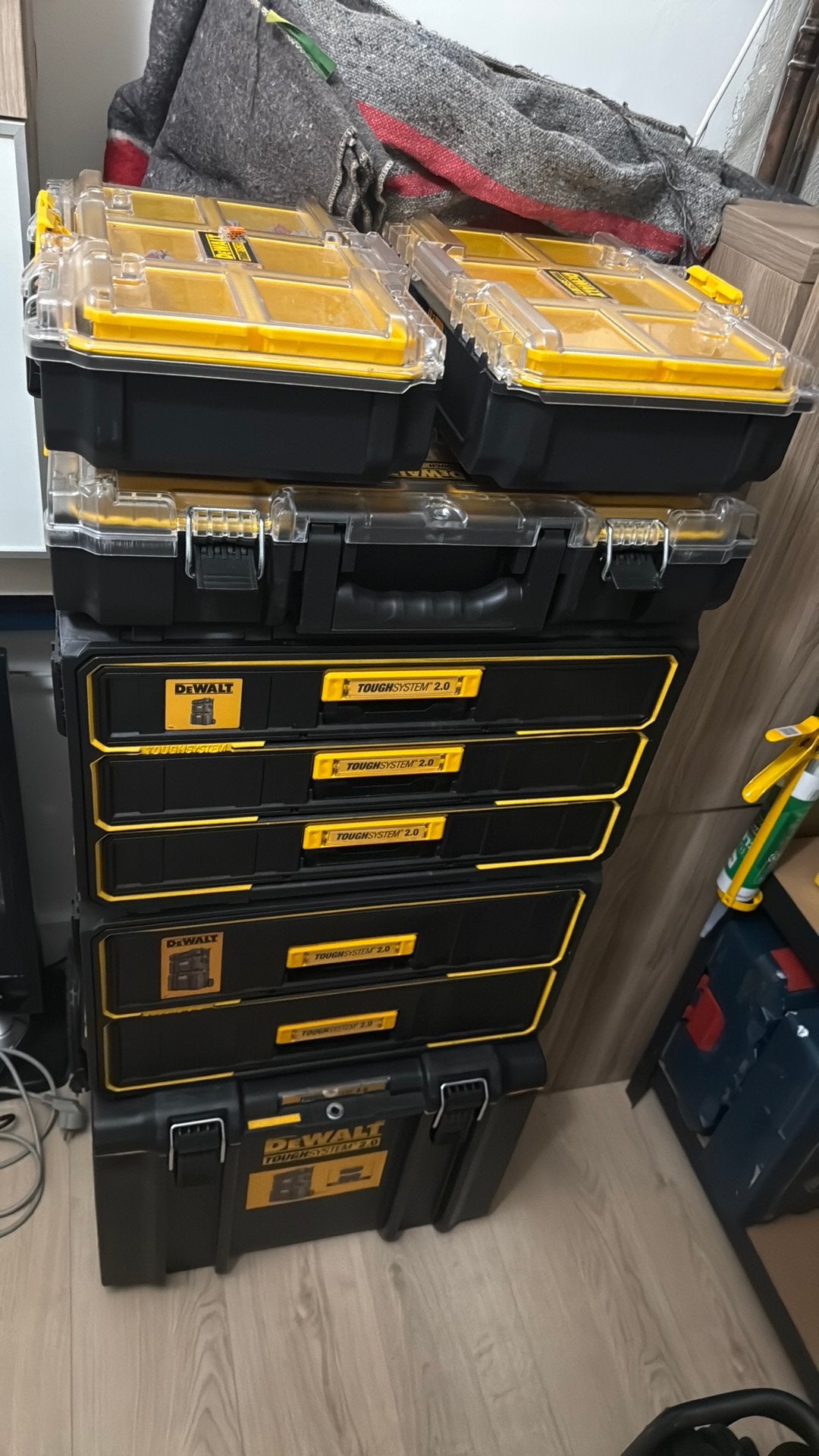 Dewalt toughsystem wagen zonder gereedschap, Bricolage & Construction, Boîtes à outils, Enlèvement, Comme neuf